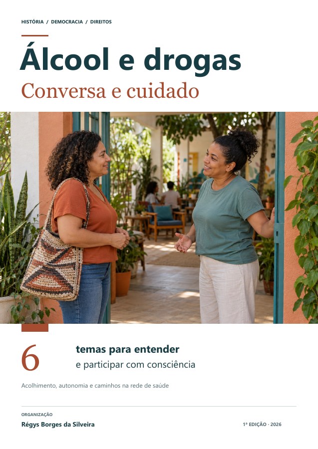 Capa da cartilha Álcool e outras drogas: conversar e buscar cuidado