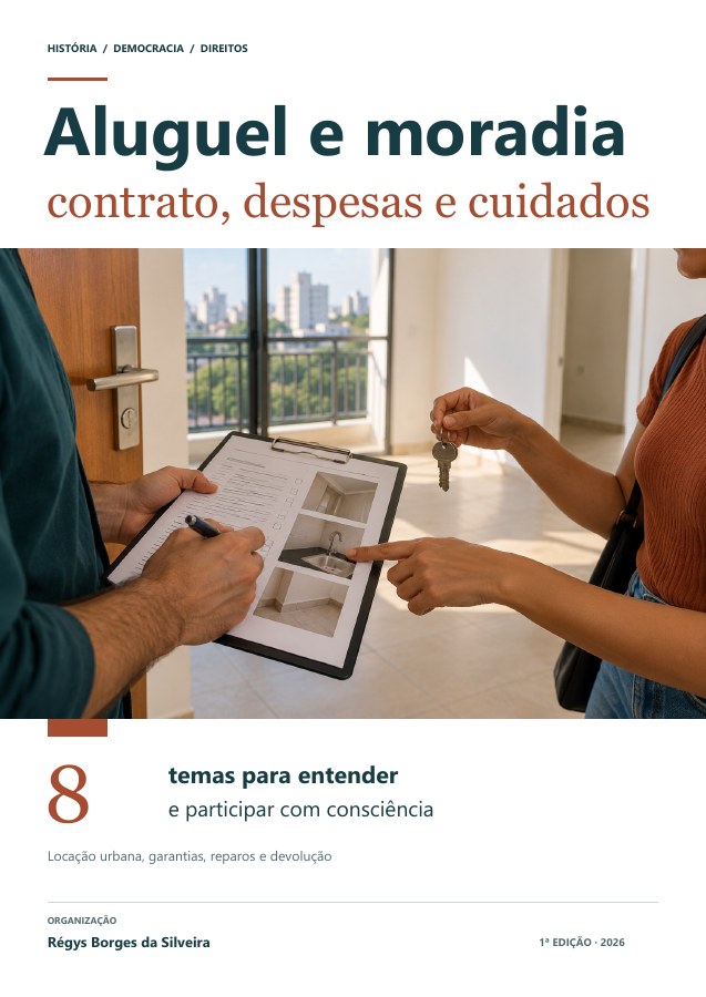 Capa da cartilha Aluguel e moradia: contratos, despesas e responsabilidades