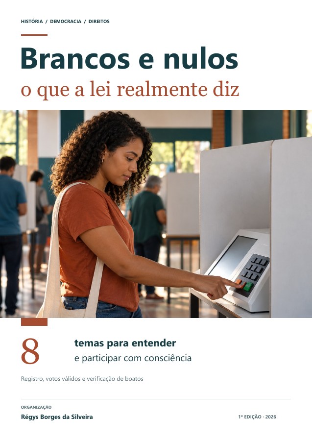 Capa da cartilha Votos brancos, nulos e abstenção: o que a lei diz