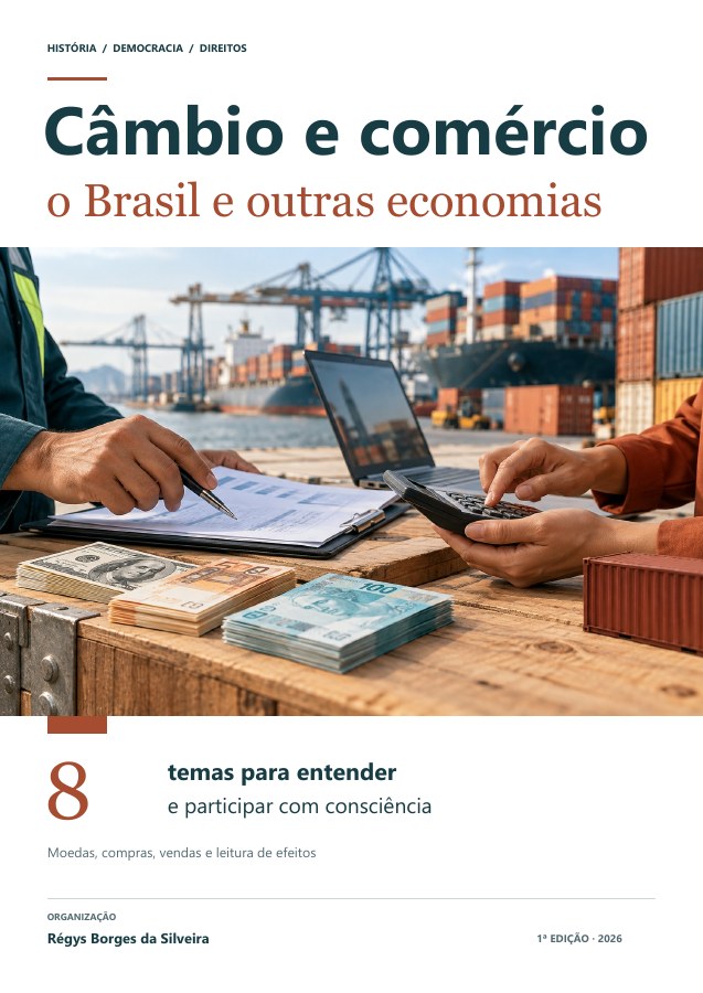 Capa da cartilha Câmbio e comércio exterior sem mistério