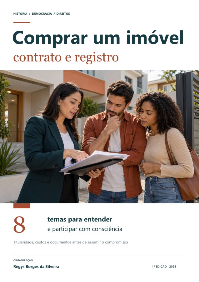 Capa da cartilha Comprar um imóvel: contrato, financiamento e registro