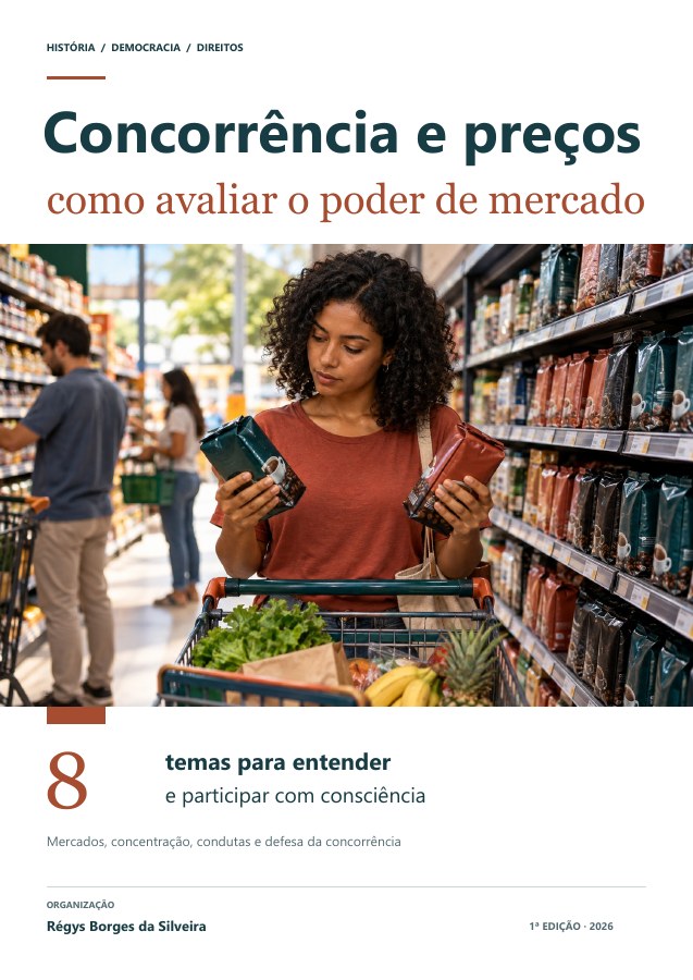 Capa da cartilha Concorrência, preços e poder de mercado