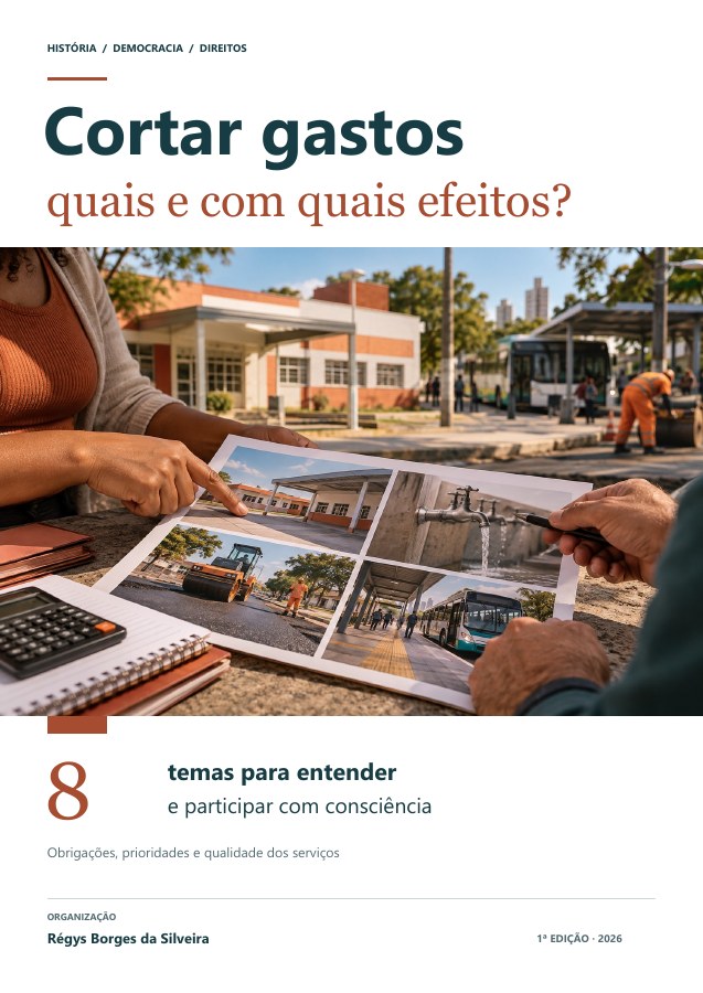 Capa da cartilha Cortar gastos: quais gastos e com quais consequências?