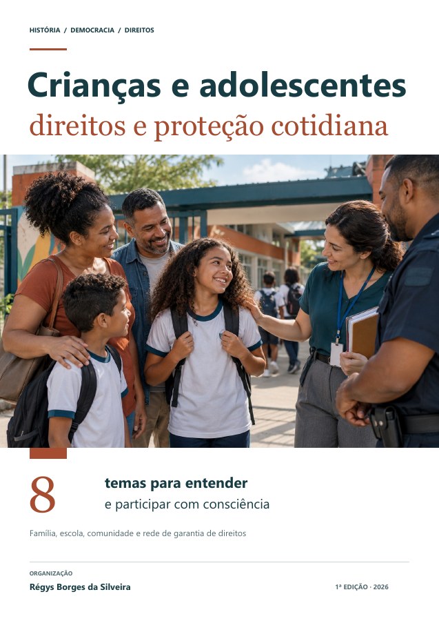 Capa da cartilha Crianças e adolescentes: direitos e deveres de proteção