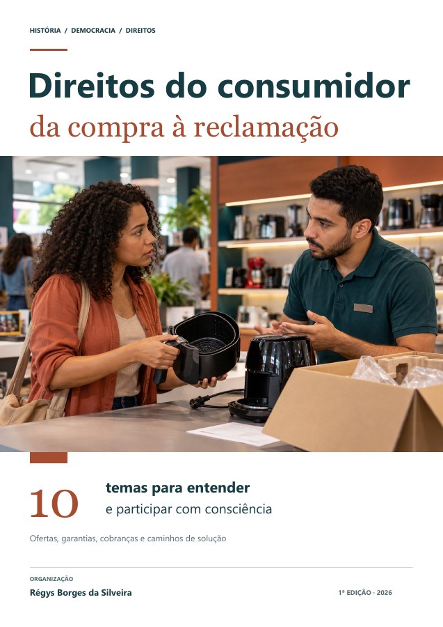 Capa da cartilha Direitos do consumidor: compras, serviços e reclamações