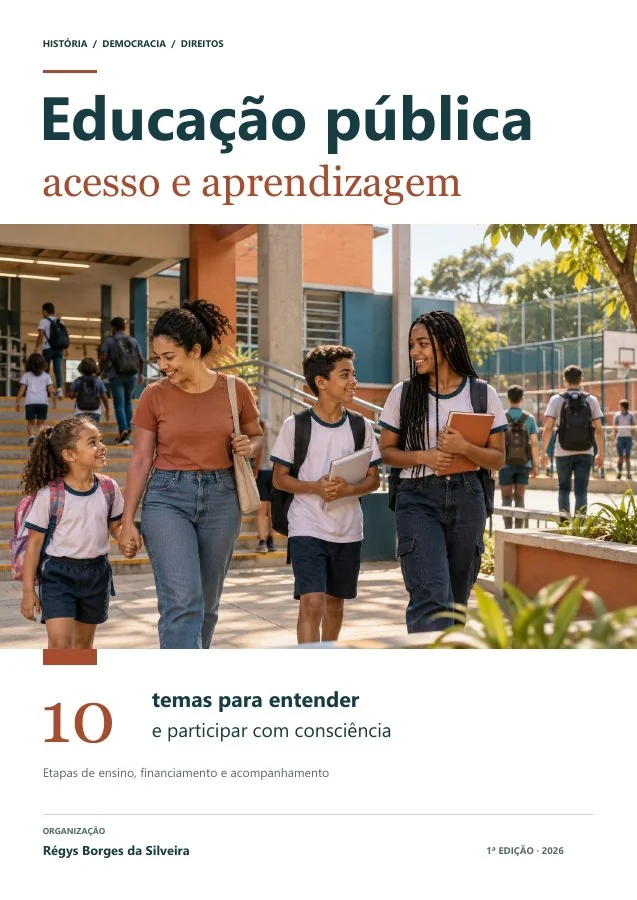 Capa de Educação pública: acesso, aprendizagem e responsabilidades
