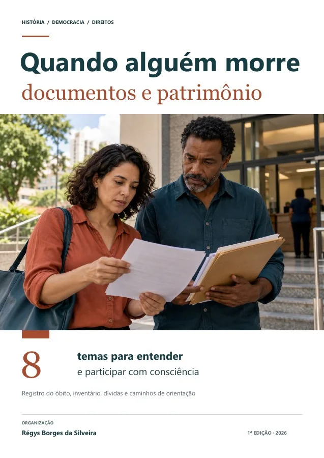 Capa de Quando alguém morre: documentos, patrimônio e próximos passos