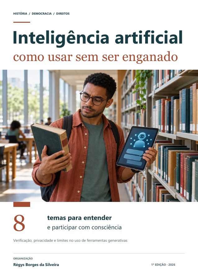 Capa da cartilha Inteligência artificial: como usar sem ser enganado