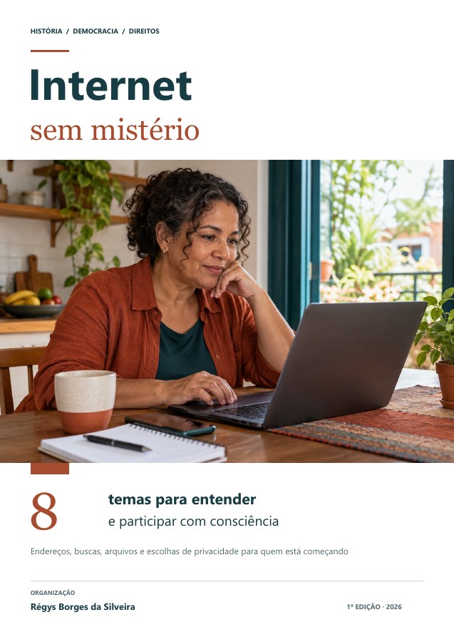 Capa da cartilha Internet sem mistério: primeiros passos para navegar com cuidado