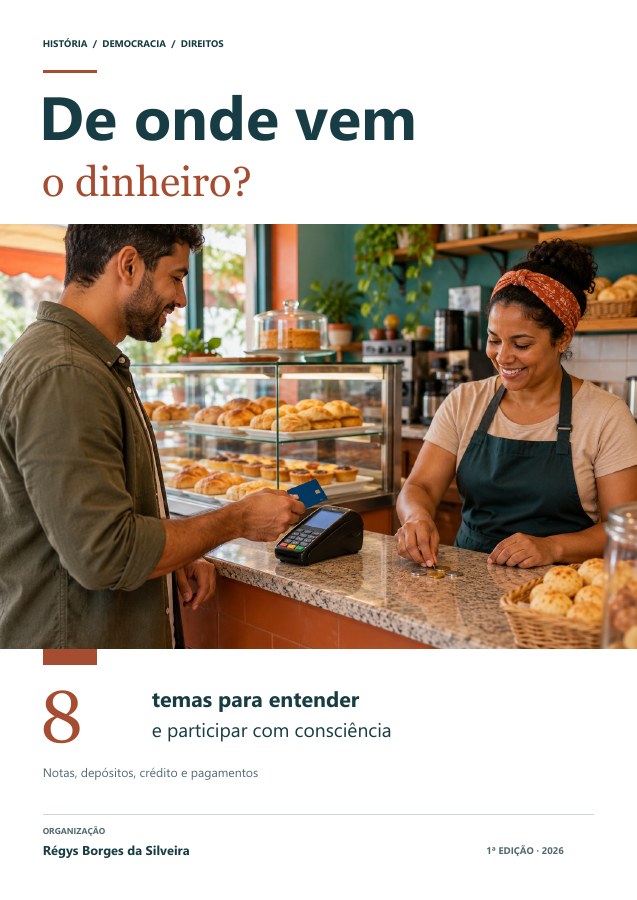 Capa da cartilha De onde vem o dinheiro?