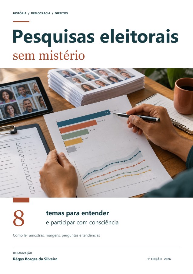 Capa da cartilha Pesquisas eleitorais sem mistério