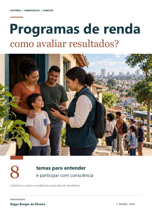 Capa da cartilha Programas de renda: como avaliar resultados?