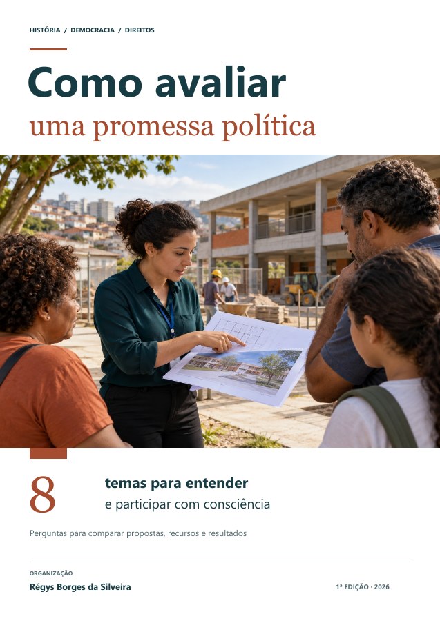 Capa da cartilha Como avaliar uma promessa política
