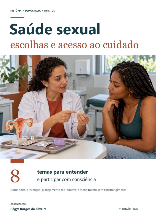 Capa da cartilha Saúde sexual e planejamento reprodutivo: informação e acesso