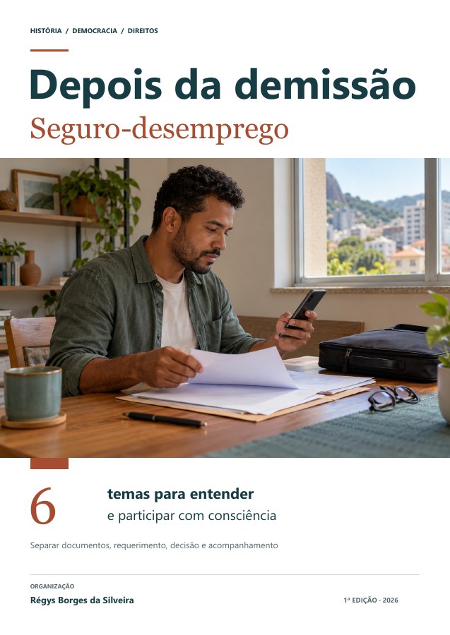 Capa da cartilha Depois da demissão: seguro-desemprego e acompanhamento de direitos