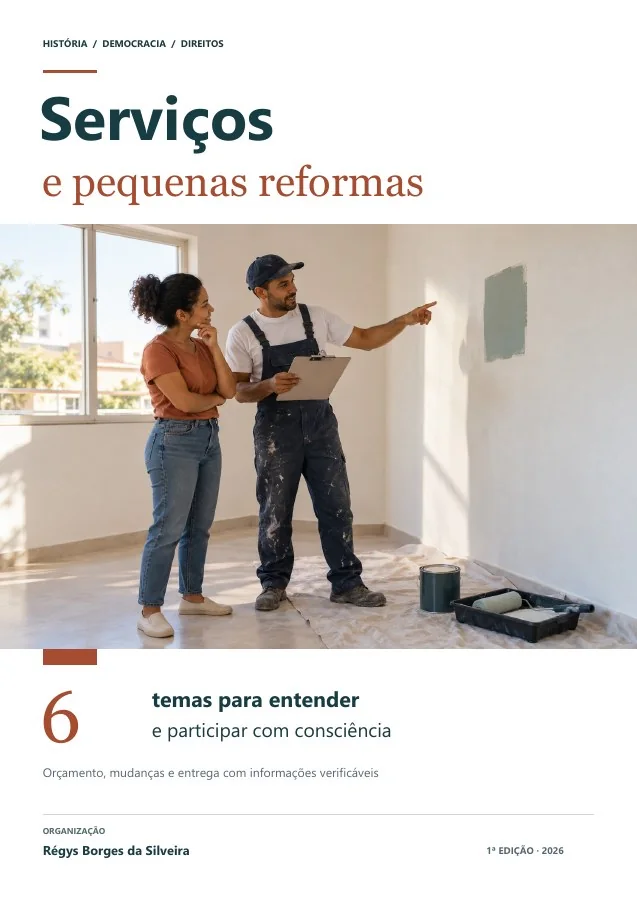 Capa de Contratar serviços e pequenas reformas: combinar, registrar e acompanhar