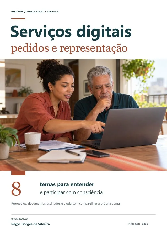 Capa de Serviços públicos digitais: pedidos, assinaturas e representação