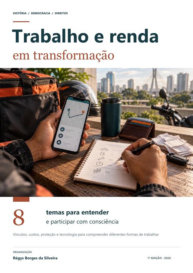 Capa da cartilha Trabalho e renda em transformação