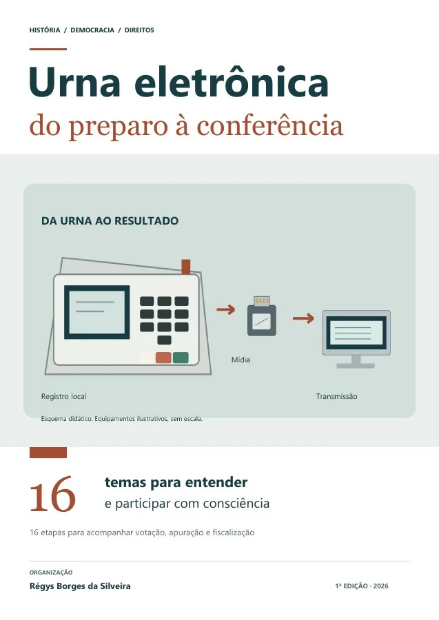 Capa de Urna eletrônica: da preparação à conferência dos resultados