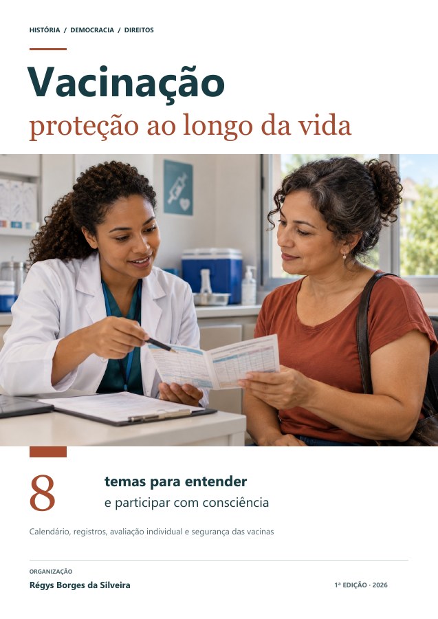 Capa da cartilha Vacinação ao longo da vida: como conferir sua proteção